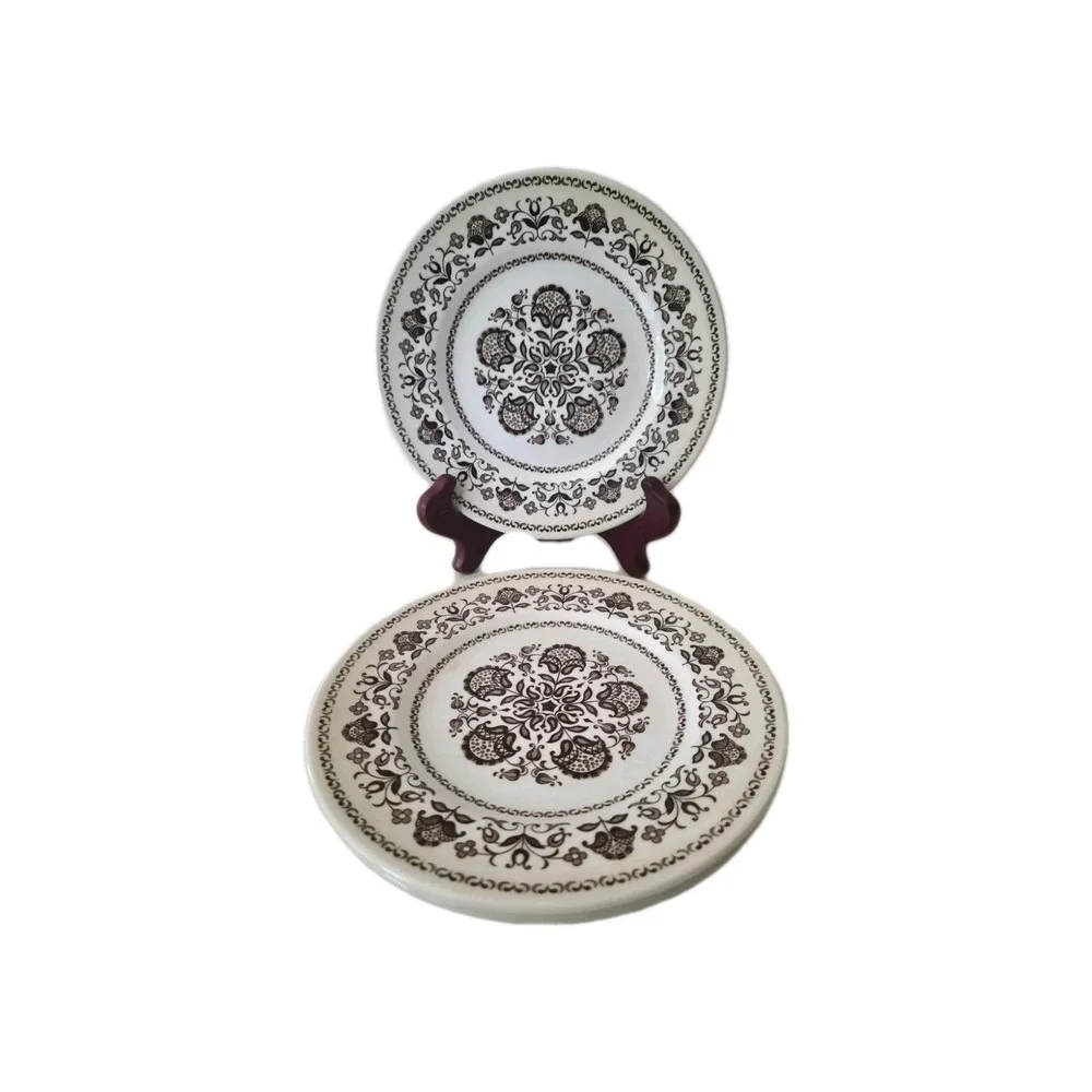 Wood & Sons WELLESLEY Salad Plate(s), Brown, Set Of 3